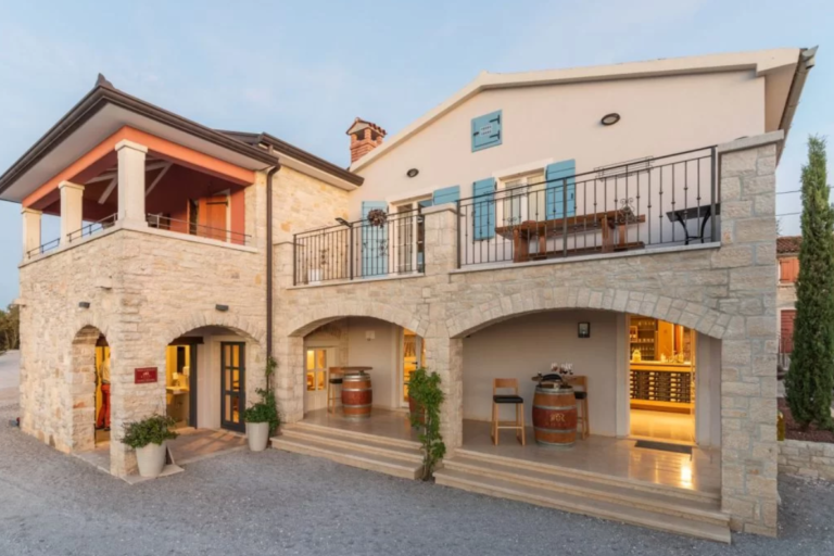 Rossi Winery in Vižinada near Poreč with traditional Istrian architecture